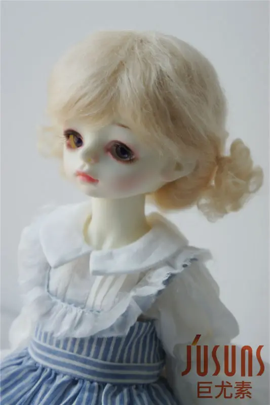 JD294 1/3 23-25 см SD мохер BJD парики детский твинхвост парик мохера 9-10 дюймов кукла парики модные аксессуары куклы