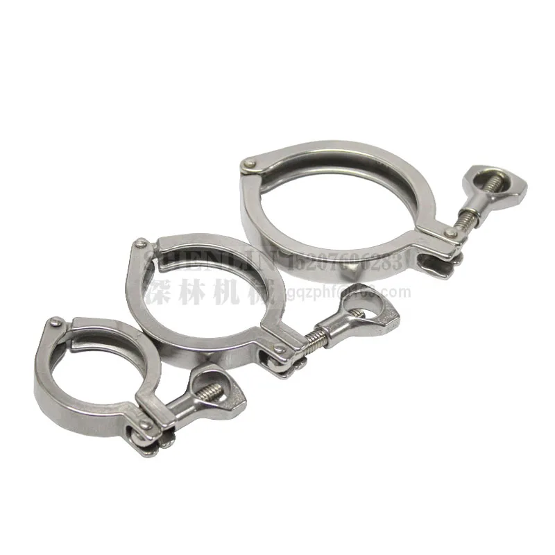 Tri Clamp 51mm 64mm 77.5mm ferrule OD 304 stainless steel tri clover sanitary fitting for water oil gas filler connector | Обустройство