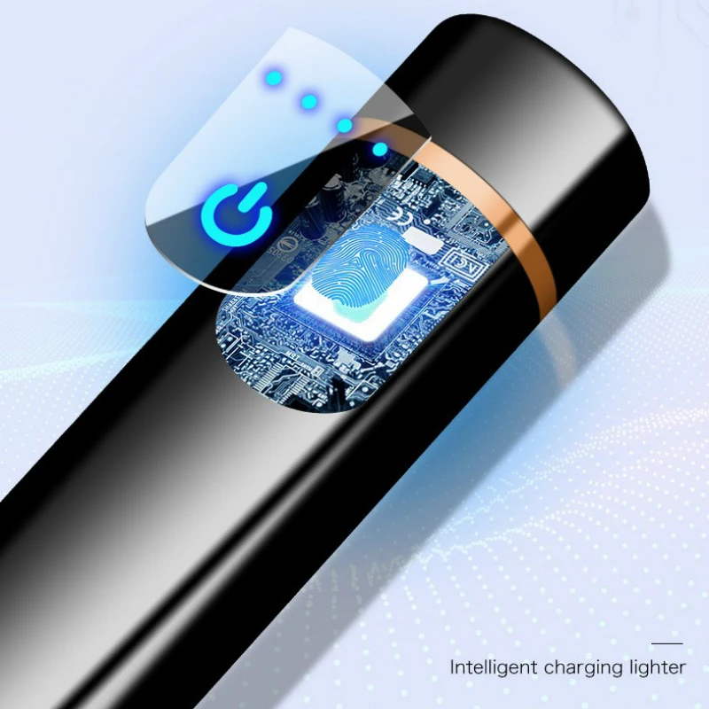 Новая металлическая зажигалка с USB зарядкой перезаряжаемая электрическая