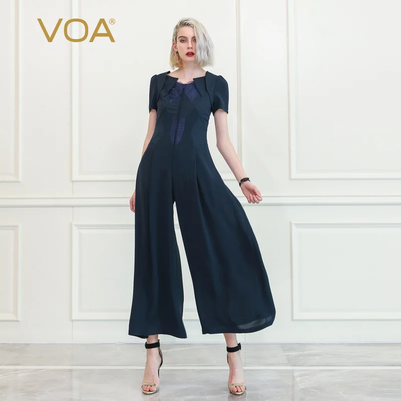 Женский Шелковый комбинезон VOA элегантный macacao feminino combinaison femme mono mujer salopette женские