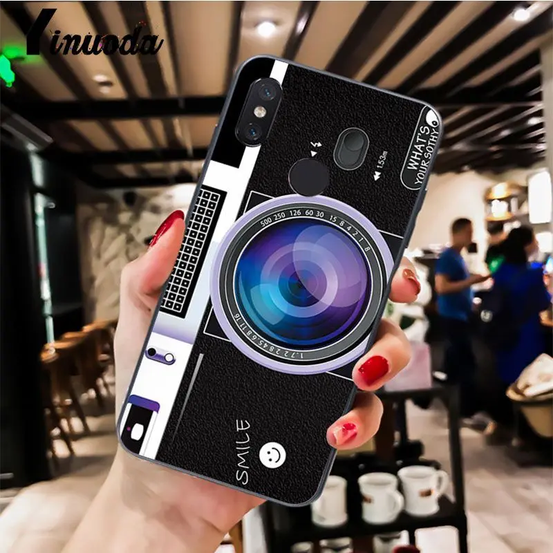 Мягкий силиконовый черный чехол Yinuoda в стиле ретро для камеры Xiaomi Redm4X 6A 5A 7A Redmi5 5Plus