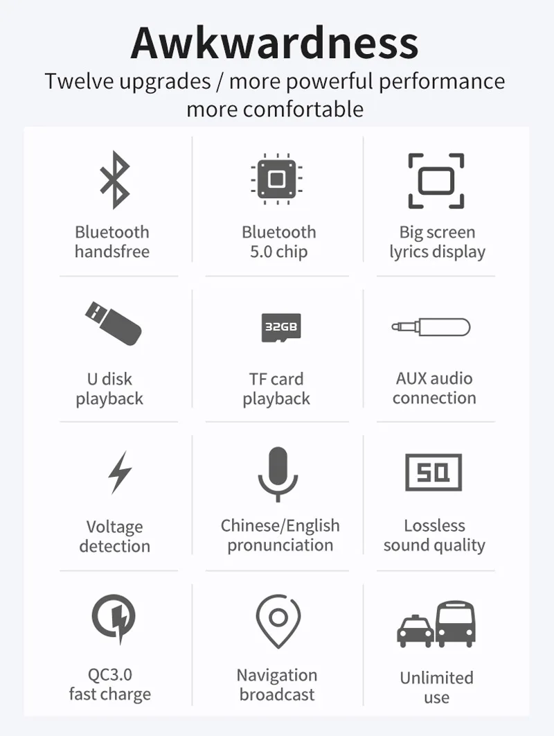 Автомобильный комплект jajabor с Bluetooth беспроводной fm-передатчик громкой связи AUX Аудио Автомобильный mp3 плеер 1,4 дюймов Большой экран QC3.0 Быстрая зарядка