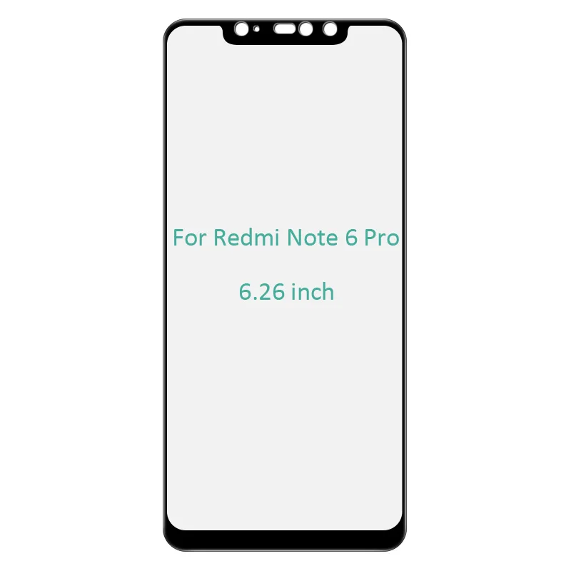 Black Imak Pro+ полноэкранный клей защитное закаленное стекло для Xiaomi Redmi Note 7 6 Pro Note5 2.5D Олеофобное - Цвет: Black
