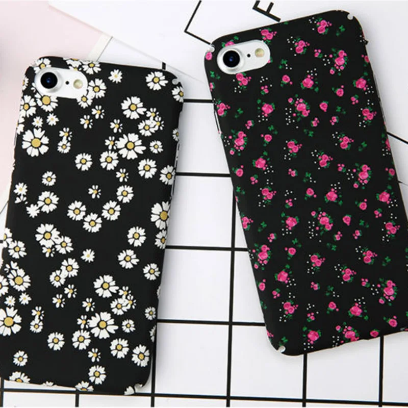 Чехол для телефона IMIDO Flower для iPhone 7 матовый ультратонкий жесткий пластиковый задний ковер 8 6 6S Plus Coque Fundas Capa.