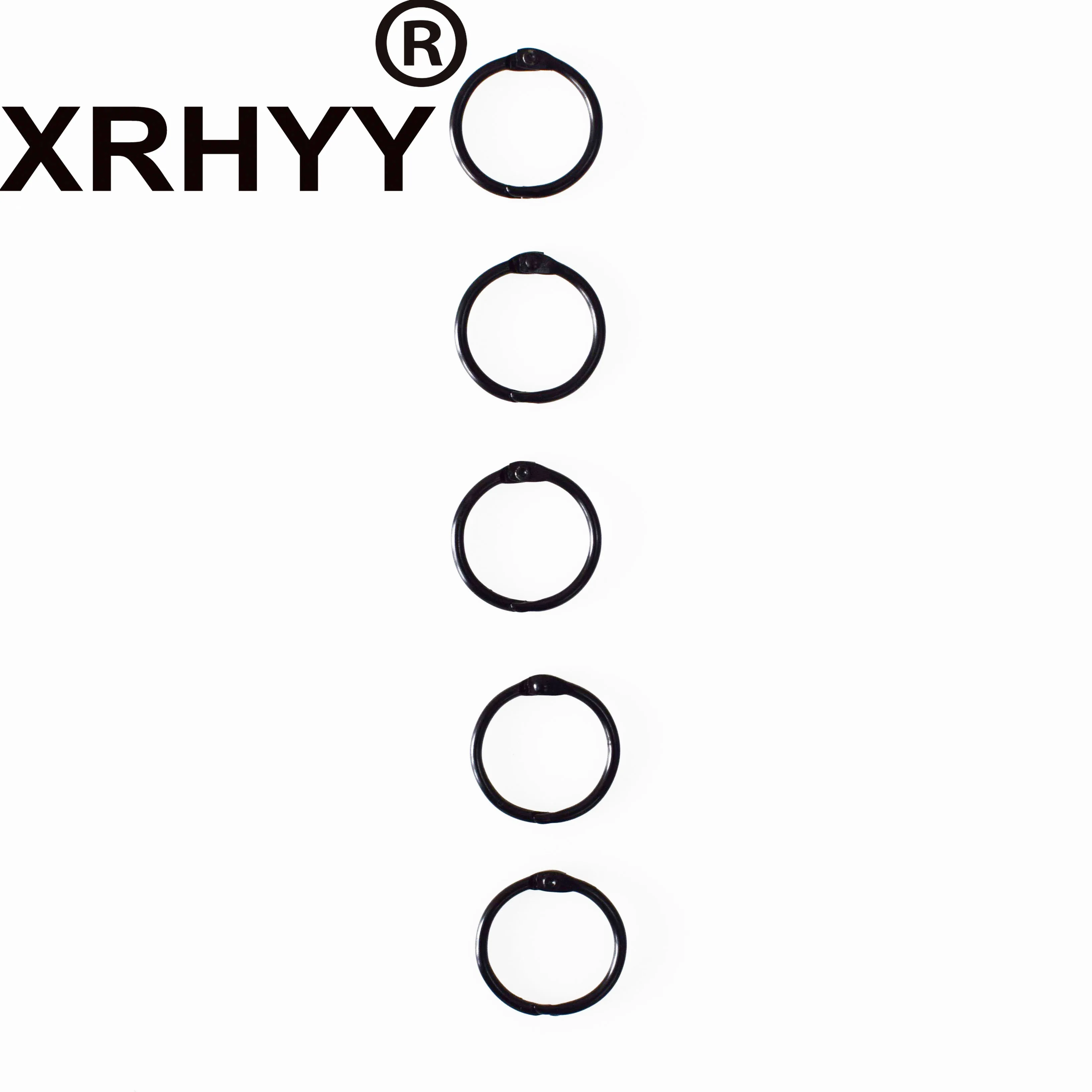 XRHYY металлическое черное кольцо брелок для ключей lat круглая книга обложка