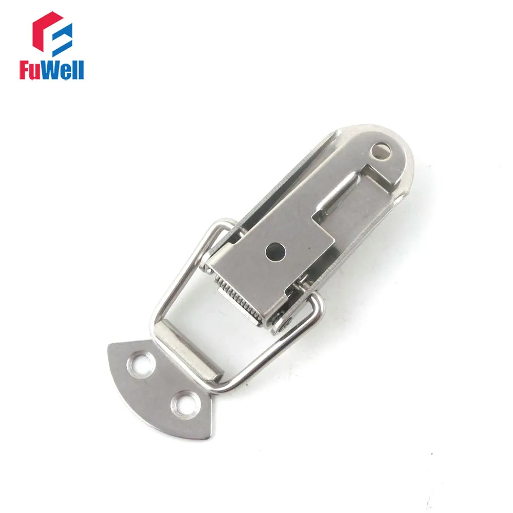 2pcs R104 Spring Loaded Toggle Latch Case Cabinet Box Hasps Catch Buckle Stainless Steel | Обустройство дома