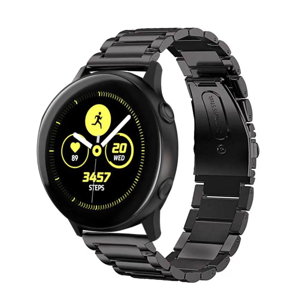 

Solid Stainless Steel Metal Replacement Bracelet Strap for Samsung Galaxy Watch Active 42mm SM-R500 High Quality 3.1