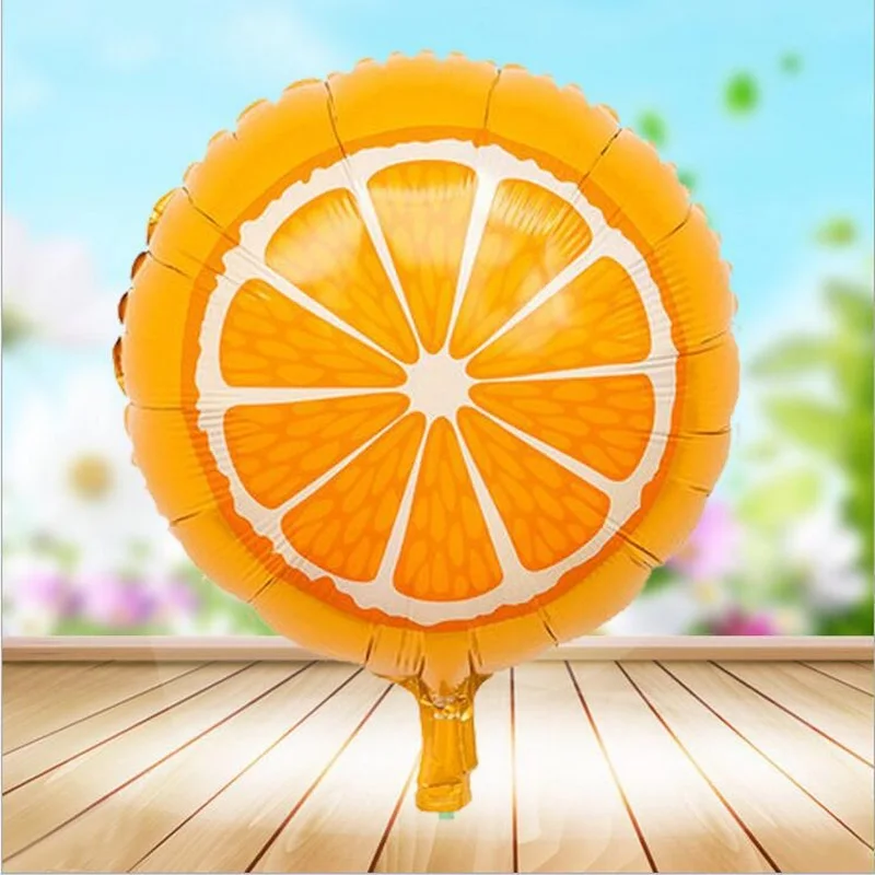 18 дюймов форма фруктов воздушный шар из фольги арбуз клубника оранжевый