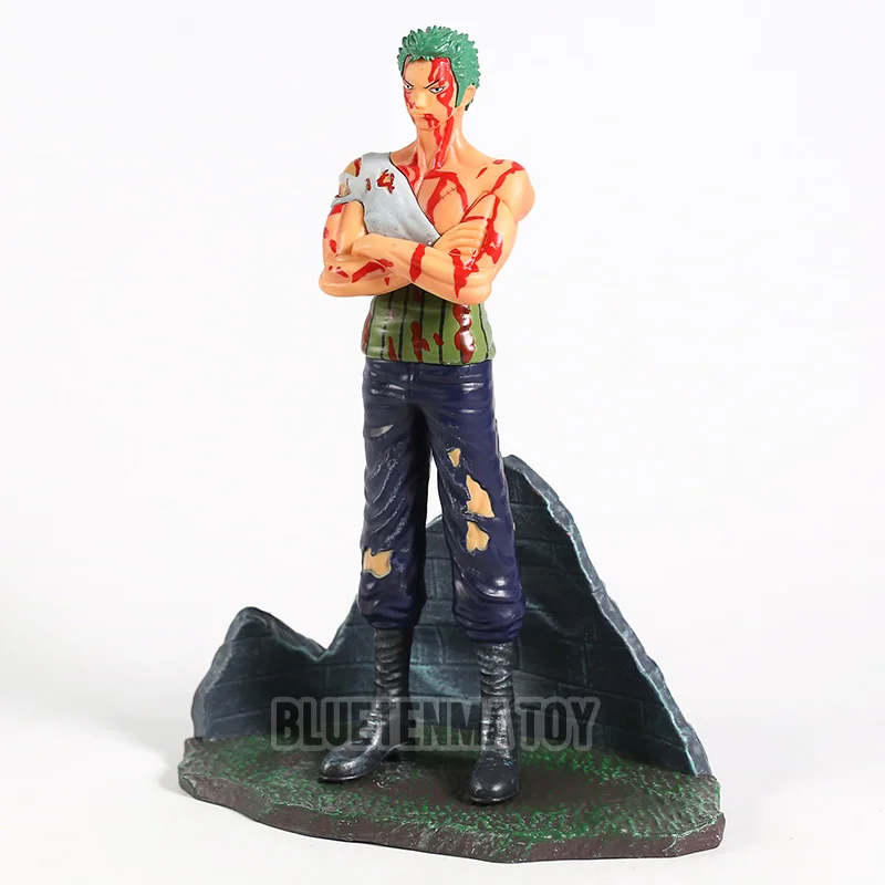 Аниме one piece Roronoa Зоро с кровавой битвой урон Ver GK ПВХ Фигурка Статуя Коллекционная модель игрушки куклы