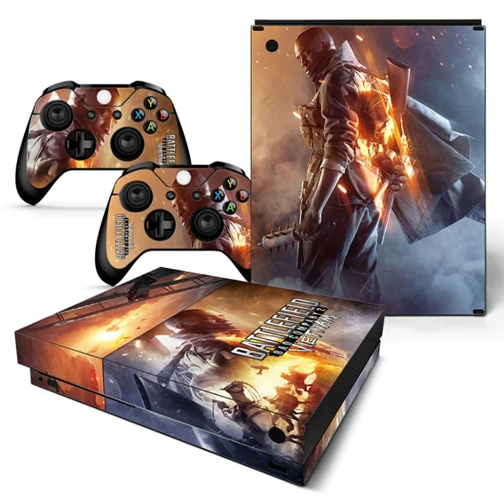 TN-XboneX-0346 Защитная дизайнерская наклейка для xbox One X консоль кожаная наклейка на контроллер всего тела - Цвет: TN-XboneX-0346