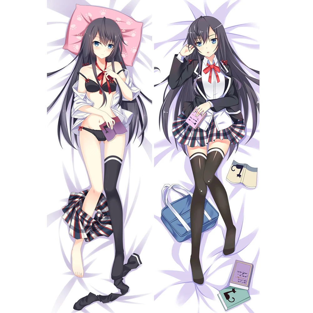 Аниме Yahari Ore no Seishun Love Come wa Machigatteiru Подушка Чехол обнимающая подушка для тела чехол