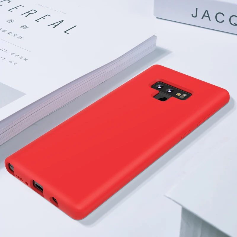XUNDD жидкий силиконовый защитный чехол с защитой экрана для galaxy note9 мягкий note 9