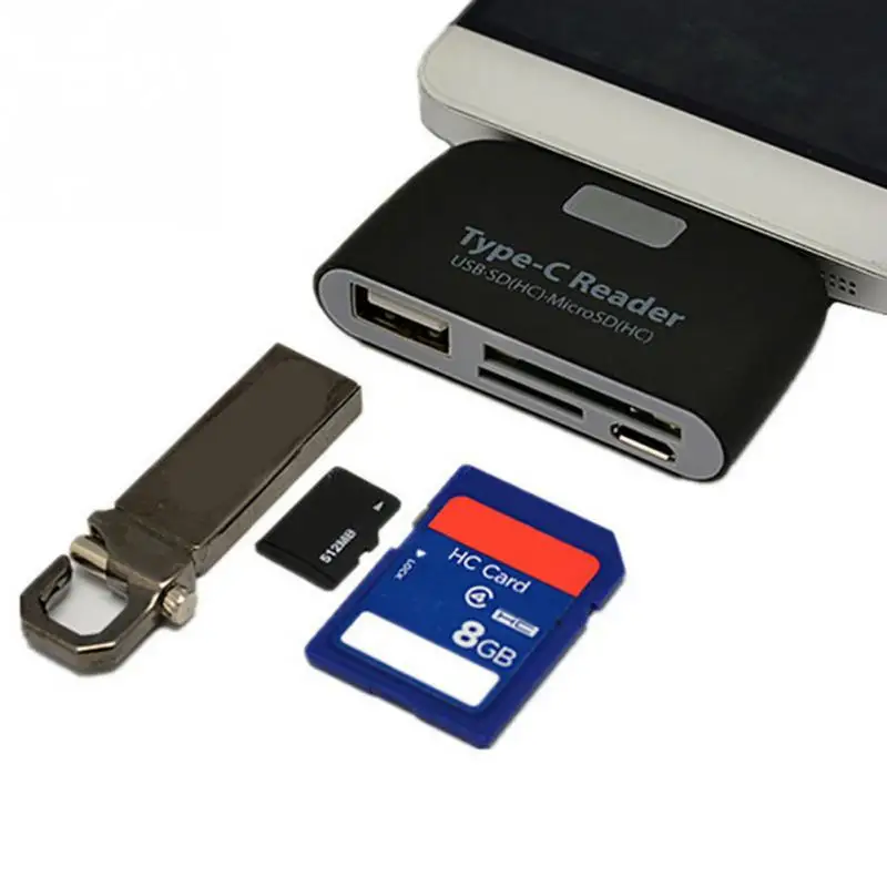 Многофункциональный адаптер для карт памяти USB 3 1 Type C устройство чтения TF SD OTG