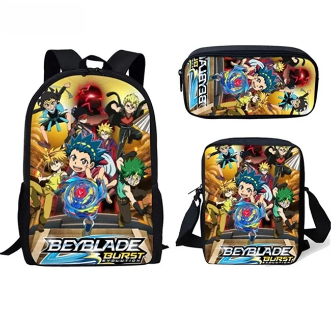 As Pictures Школьный рюкзак с персонажами из мультфильма «Beyblade Burst Evolution» для девочек-подростков и мальчиков, школьный рюкзак для студентов, рюкзак Mochila - Цвет: As Pictures