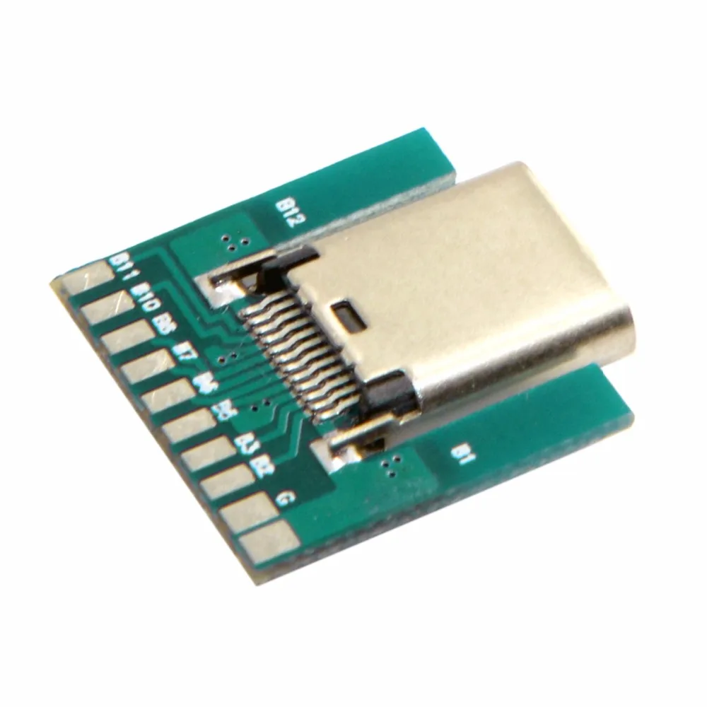 100 шт./лот DIY 24pin USB 3 1 Тип C гнездовой разъем SMT с ПК плата бесплатная доставка Fedex UPS