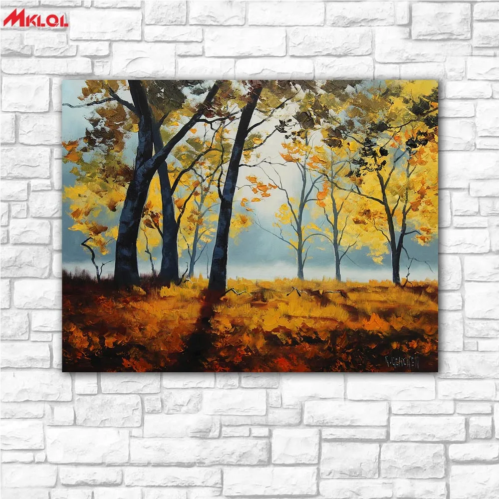 

Wall Art Maple Grove Landscape painting Painting For Living Room Home Decoration Oil Painting On Canvas Wall Painting no fram