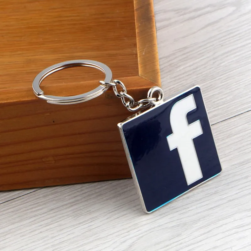 Классический брелок с логотипом FACEBOOK Стильный автомобильный буквой F для volkswagen
