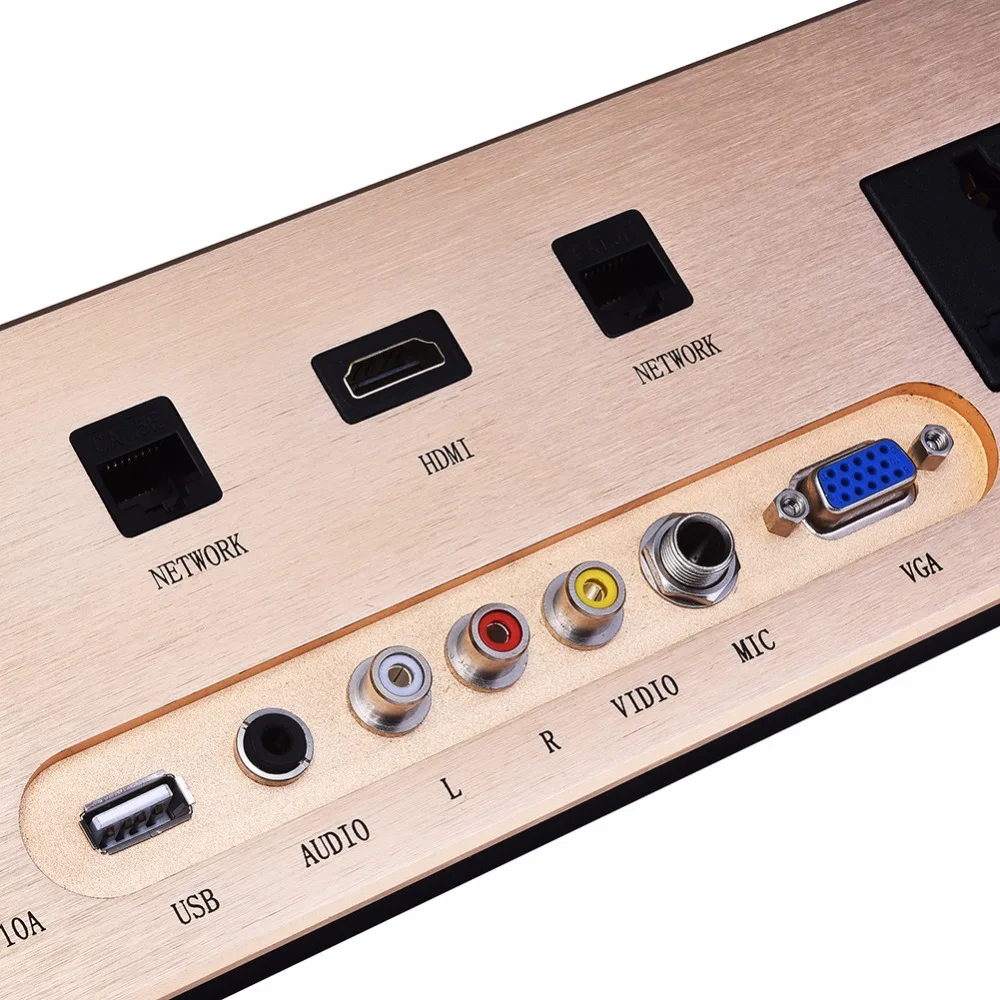 Настенная розетка HD HDMI Видео Аудио VGA Сеть RJ45 панель для выхода