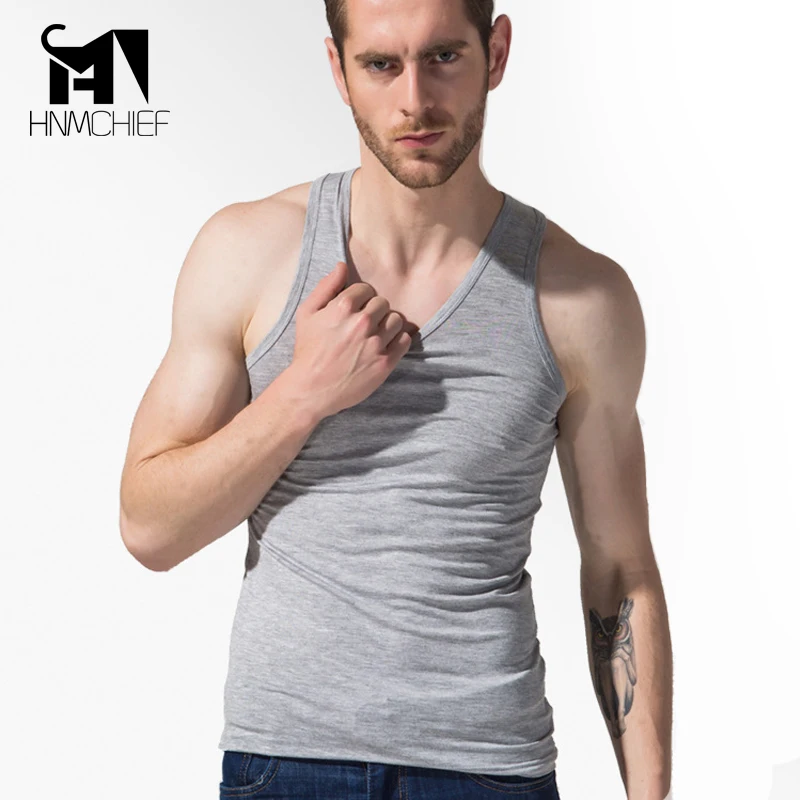 футболки для мальчиков жилет мужской мужские мужская синглетный underwear Твердые