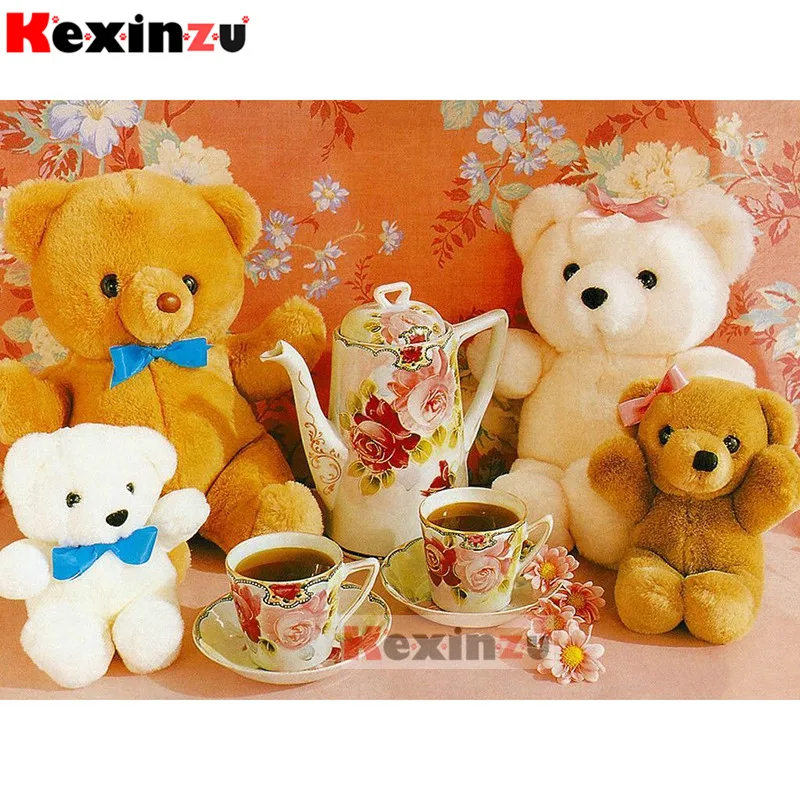 KEXINZU 5D DIY Полная квадратная алмазная живопись Ragdoll 3d Мозаика вышивка украшение для