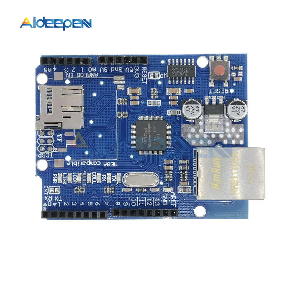Сетевая плата расширения Ethernet Shield W5100 модуль для Arduino UNO R3 ATMega 328 1280 MEGA2560 с Micro