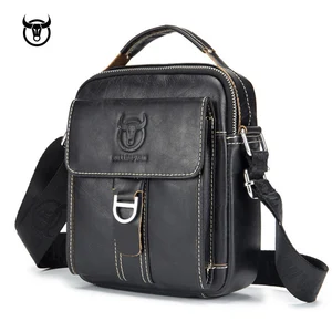 Сумка-мессенджер Мужская, из натуральной кожи, винтажная, многофункциональная
