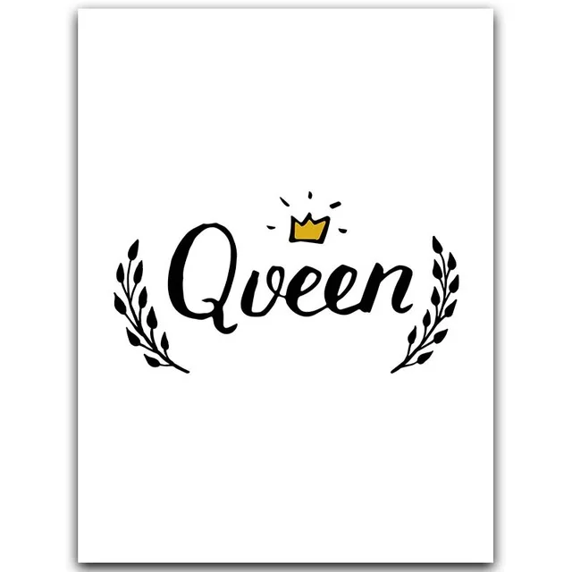 Gohipang Nordic помада Queen спасибо вдохновляющий английский фразу девушка плакат для спальни Wall Art Холст Картина дома изображение