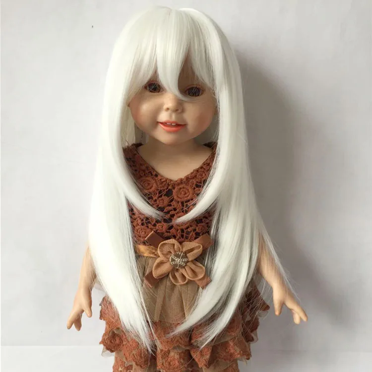 Аксессуары для кукол прямой парик 18 дюймов американский BJD SD куклы волосы сделай