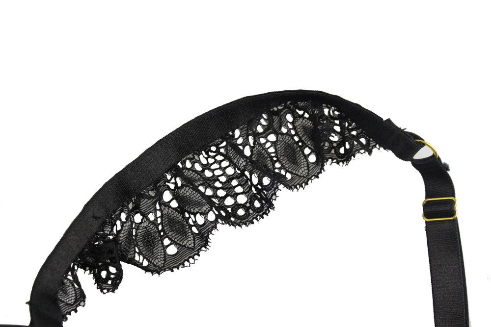 Женский кружевной бюстгальтер на бретельках|women lace bra|lace brabra straps black |