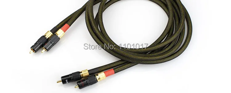 Aucharm AURSCR3 посеребренный аудио соединительный кабель HIFI EXQUIS 4N красный медный