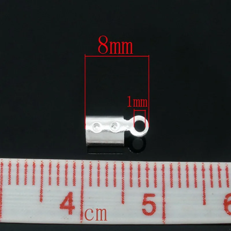 Low Price Promotion ! 2019 New Accessories For Crafts Jewelry 30 Necklace/Cord Crimp End Caps Tips W/Loop 8x3mm 30PCs | Украшения и