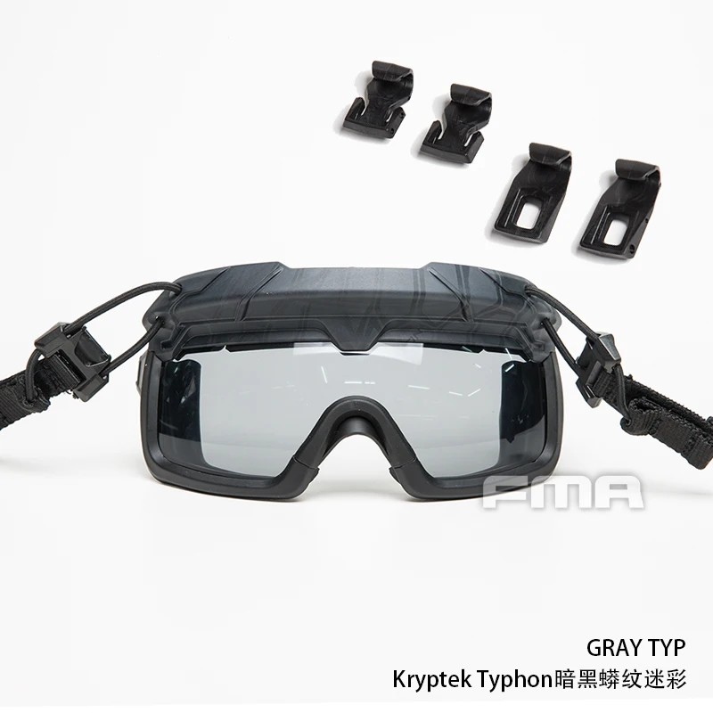 Tactical Helmet Safety Goggles GRAY Tactical riot goggles FOR all ARC guides with OPS-CORE specs Helmet