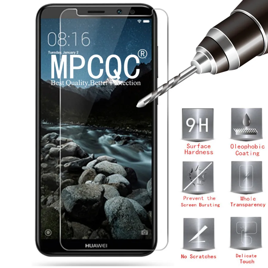 Взрывозащищенные Экран протектор для huawei Honor 8C 7A Pro 7C 8 9i 9 Lite 10 Y9 2019 Y7 2018 закаленное