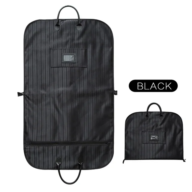 Black Портативная дорожная сумка для одежды, деловой костюм для одежды, куртка, пальто, рубашка, защитный чехол для хранения пыли, водонепроницаемая ткань Оксфорд FC83 - Цвет: Black