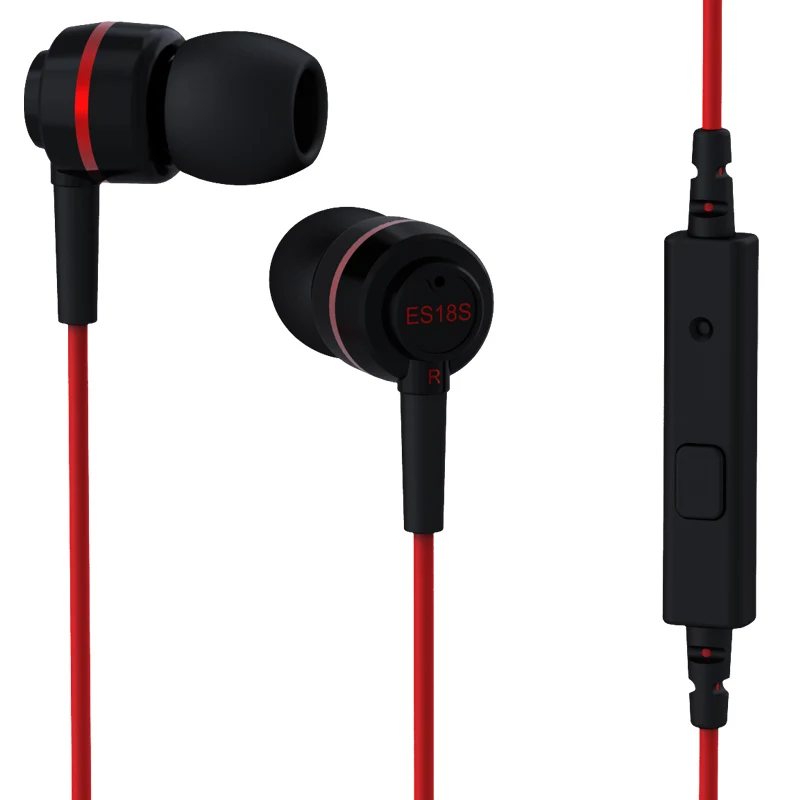 SoundMAGIC ES18S с микрофоном сильные басы звук наушники гарнитура пультом совместим со