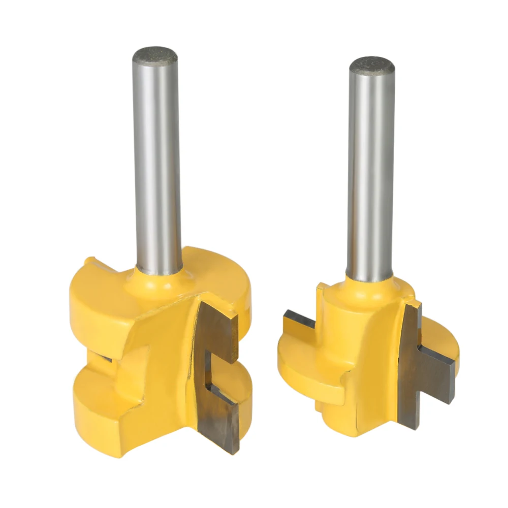 2 шт. Комплект фрез для протачивания пазов 3/4 Stock 1/4 "для конических 3 зубца T-shape