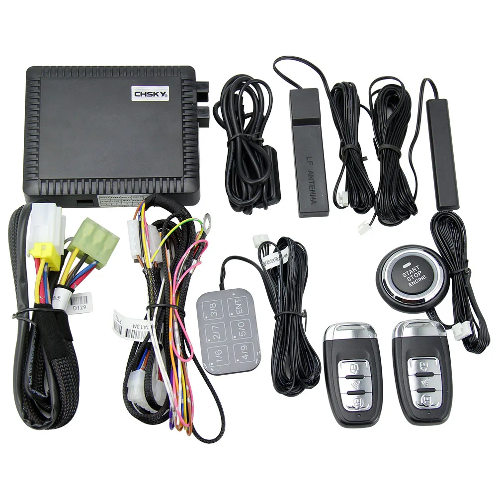 CHSKY автомобиль RFID Keyless начать запись Системы кнопка Start Stop Engine дистанционного
