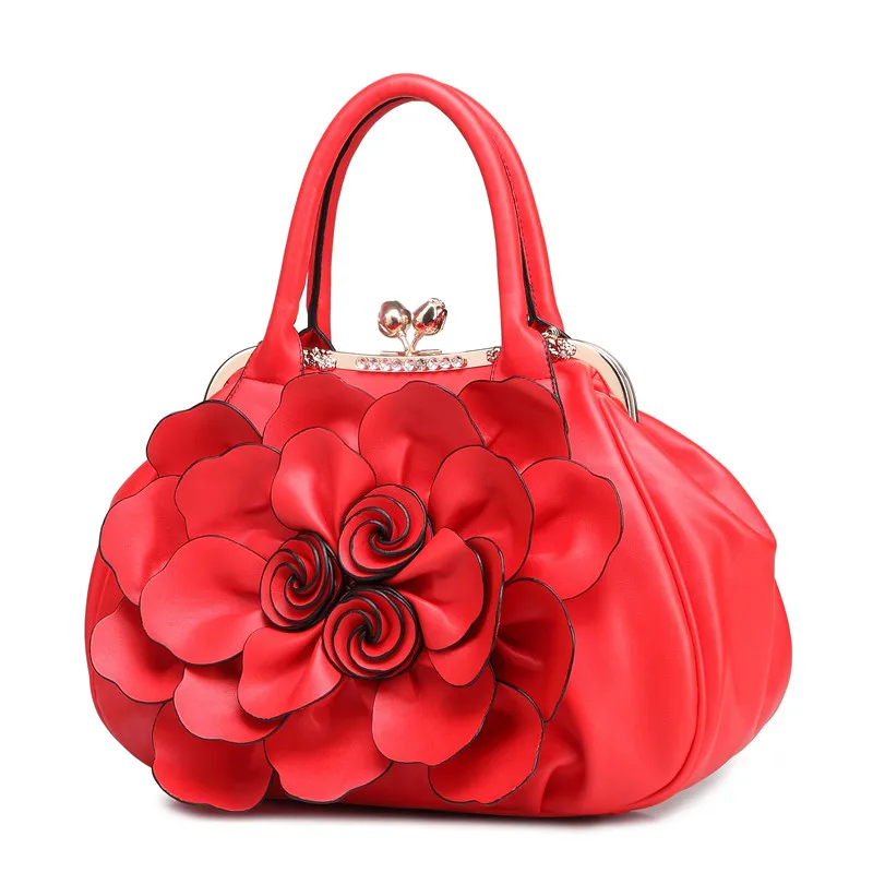 Женская сумка через плечо из искусственной кожи с цветами|crossbody handbag|handbag pinkbag pu |