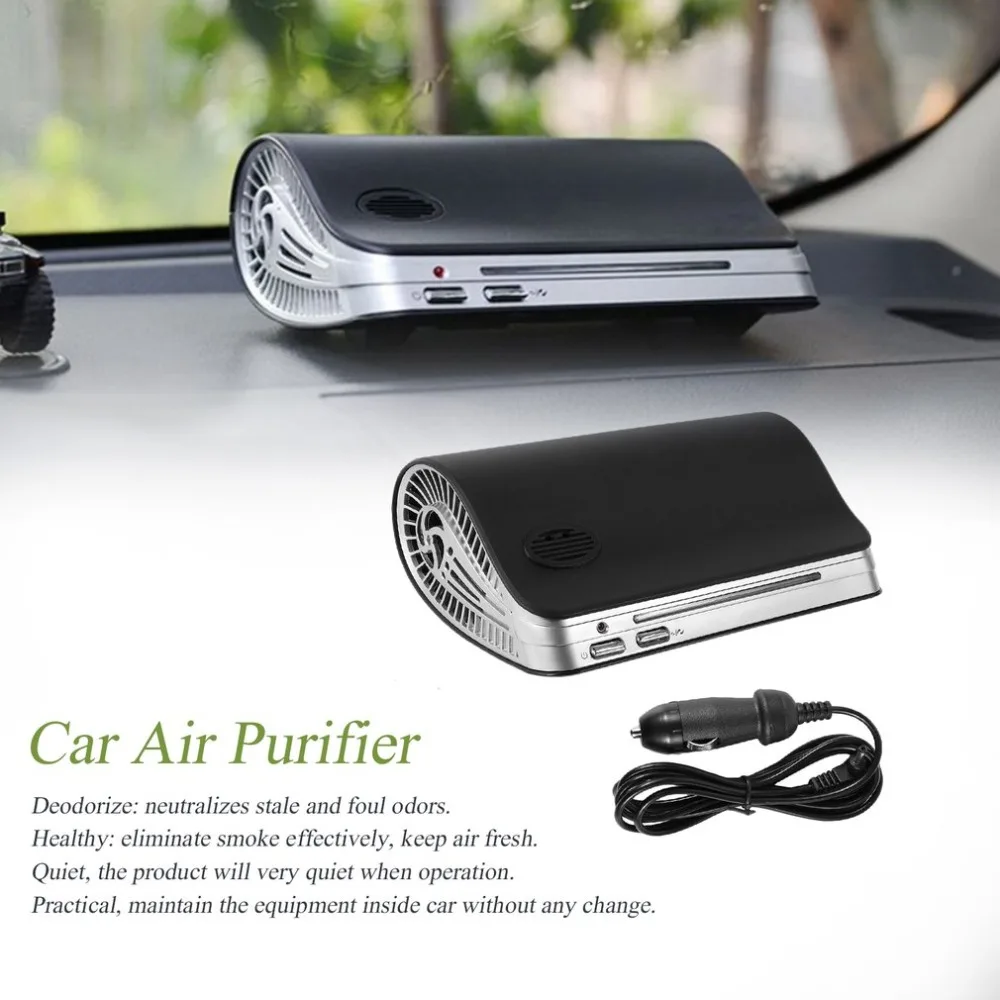 

Car Air Purifier Auto Minus-Ion Air Purification Apparatus Portable Car Air Cleaner Ionic Uv Hepa Ionizer Fresh Ozone