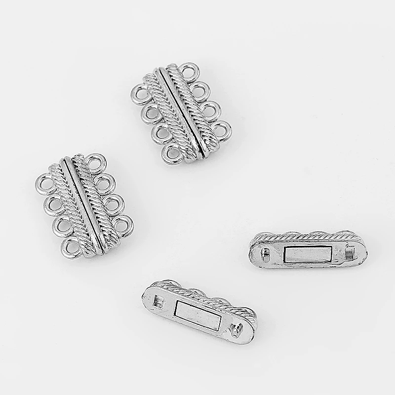 Застежка для браслета 4 пряди 5 комплектов | Украшения и аксессуары