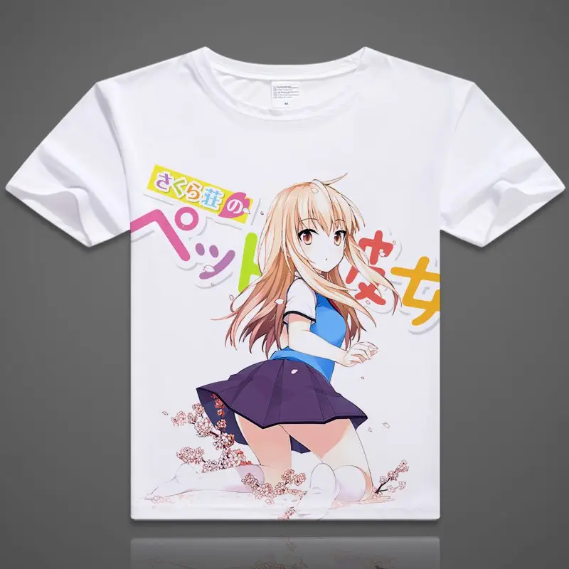 Футболка для косплея с принтом Sakurasou no Pet na Kanojo футболка коротким рукавом