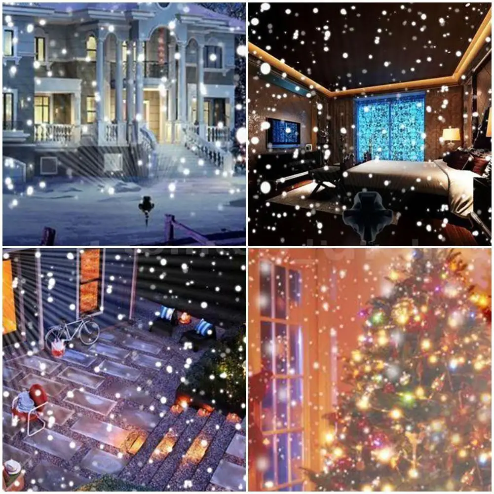 LED наружный пульт дистанционного управления Водонепроницаемая Снежинка лампа