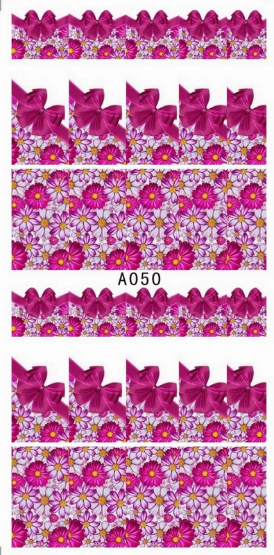 Переводные наклейки на ногти дизайн ногтей переводные с цветами COCKSCOMB MORNING glavy