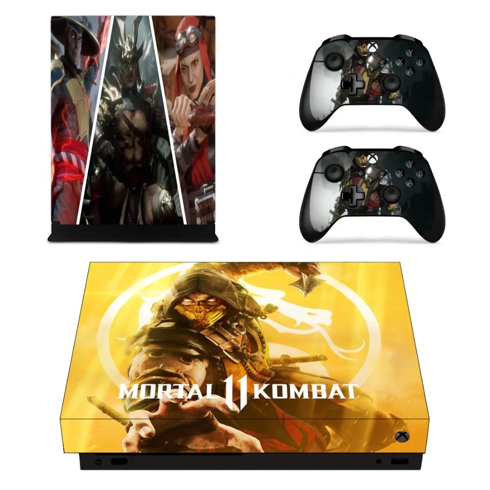 Наклейка для игровой приставки Mortal Kombat 11 наклейка Microsoft Xbox One X консоль и