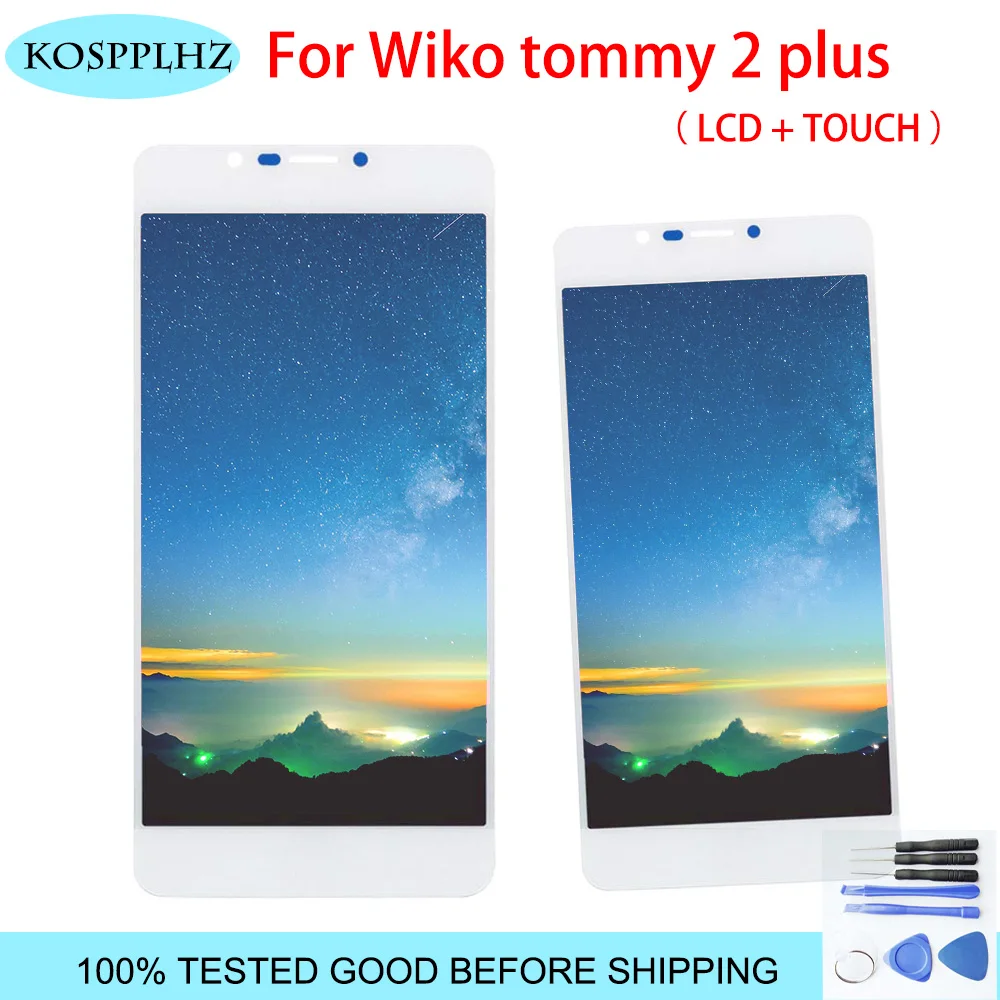Для Wiko tommy 2 plus ЖК дисплей и сенсорный экран 5 0 дюймов телефонные аксессуары для с