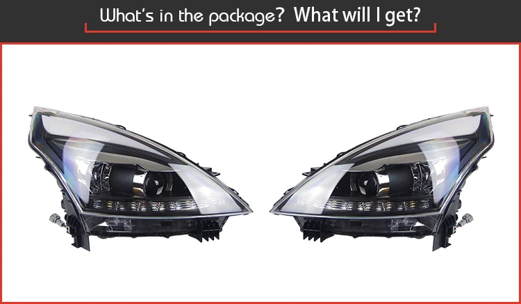 AKD автомобильный Стайлинг для Nissan Teana фары 2008-2012 Altima светодиодный фары DRL Hid вариант головной лампы Ангел глаз луч аксессуары