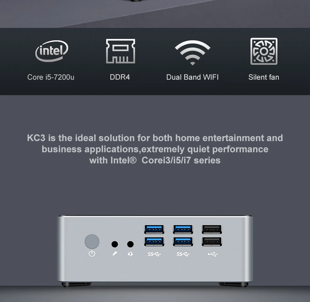 Chatreey мини ПК i5 7200u i7 4500u DP VGA HDMI 4k@ 60 Гц тройной дисплей windows linux legacy HTPC компьютер