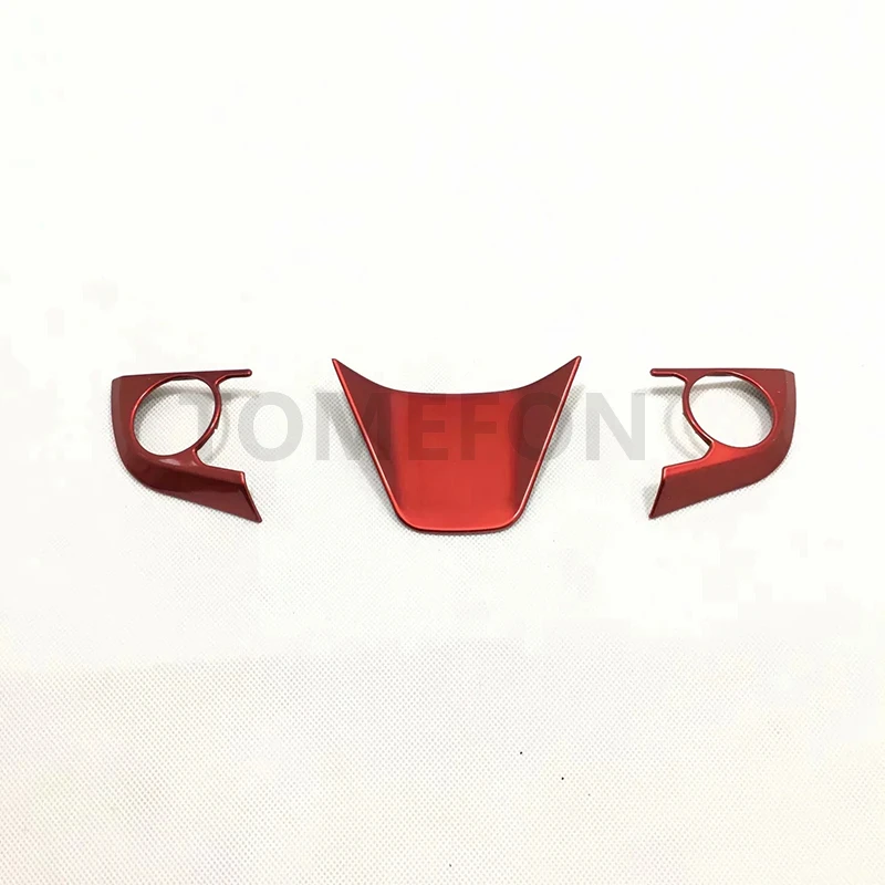 red TOMEFON для Toyota Camry XV70 украшение рулевого колеса накладка рамка литье салонные аксессуары ABS - Название цвета: red