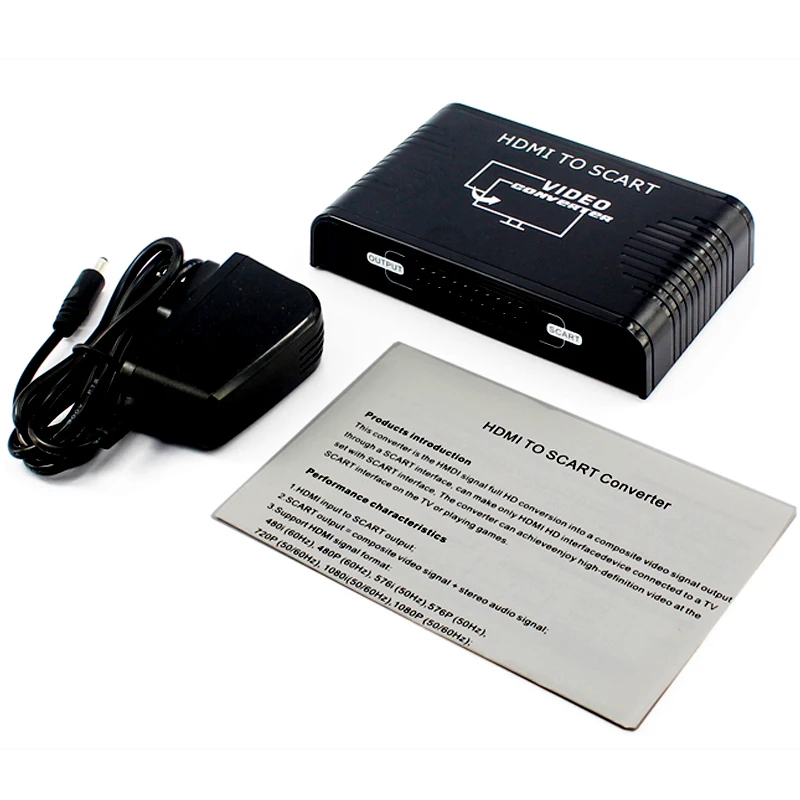 HDMI в SCART конвертер видео аудио адаптер для HD аналоговый композитного сигнала +