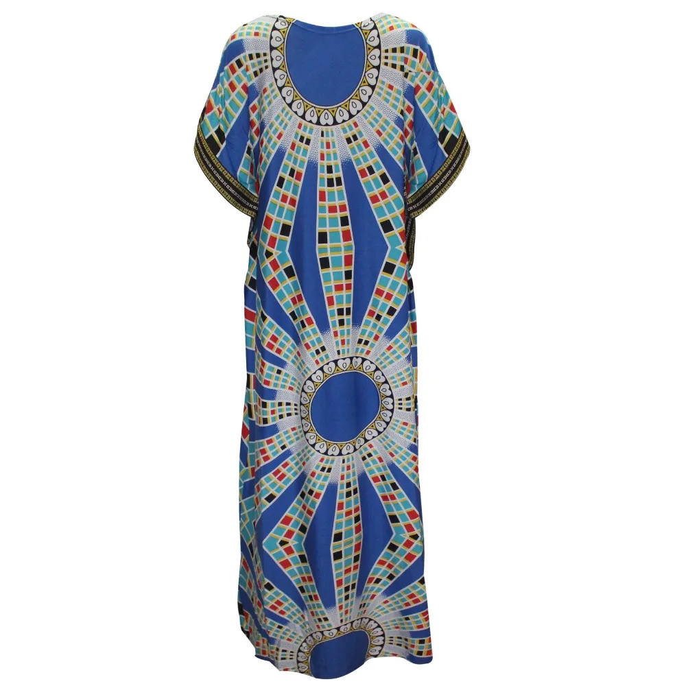 Летнее Макси женское платье негабаритных v образным вырезом femme vestidos bazin riche